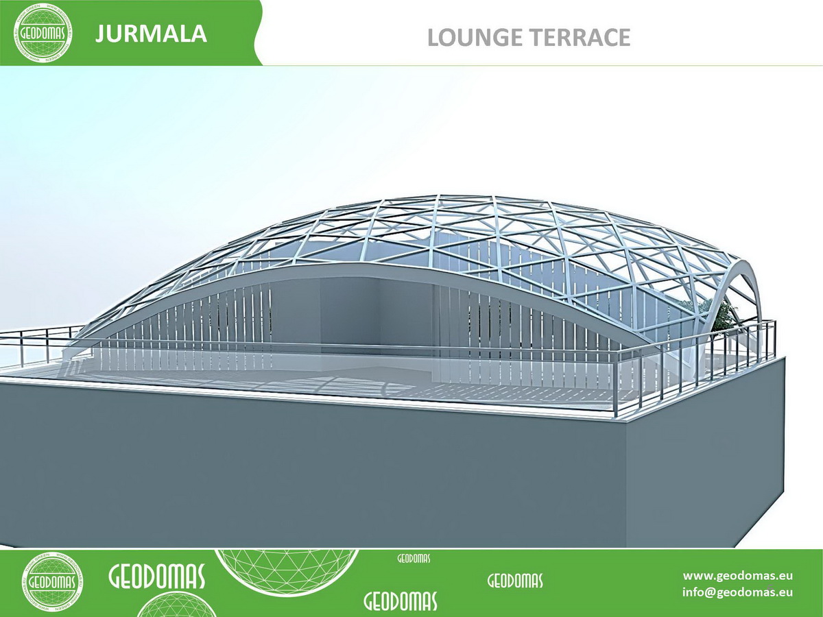 Geodesic Dome Cover Construction For Roof Terrace