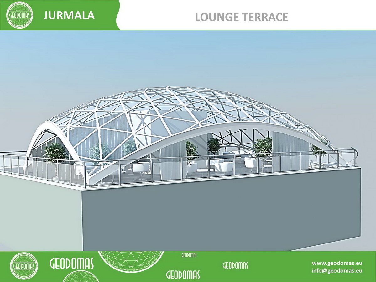 Geodesic Dome Cover Construction For Roof Terrace