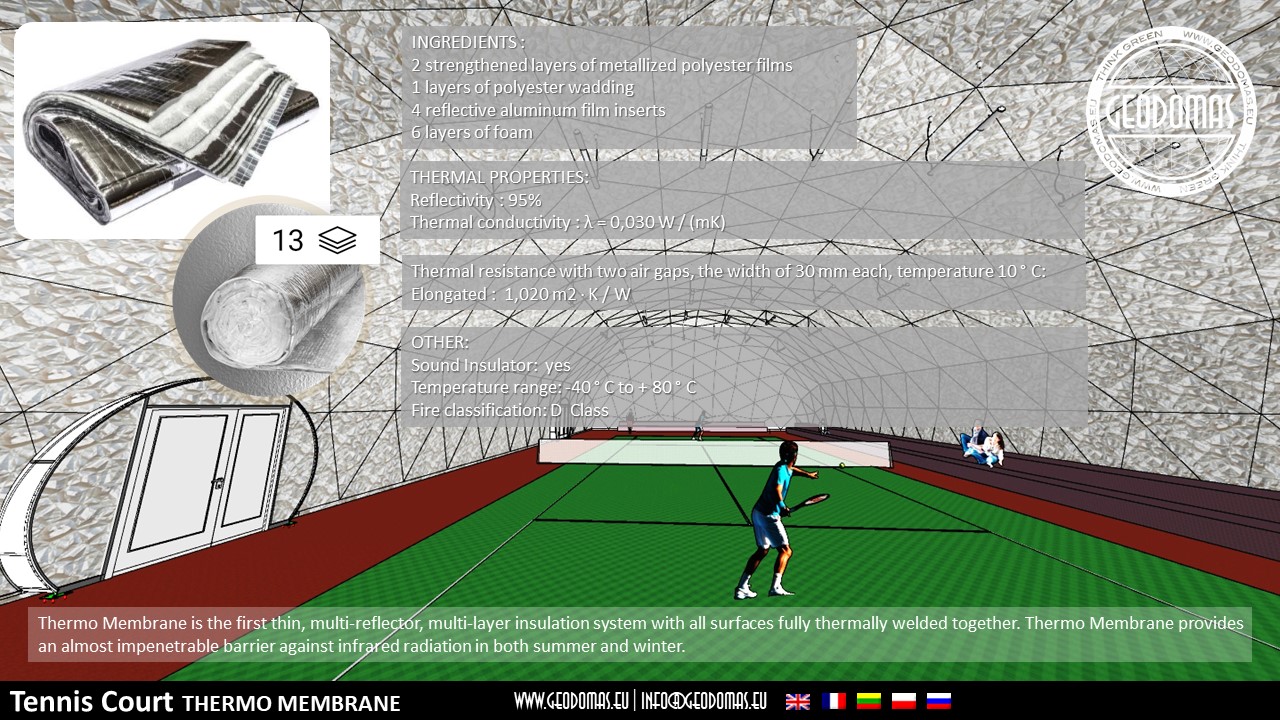 648m2 Teniso Aikštelės Kupolinė Stoginė 36x18x7,4m | Kupolai kortų uždengimui