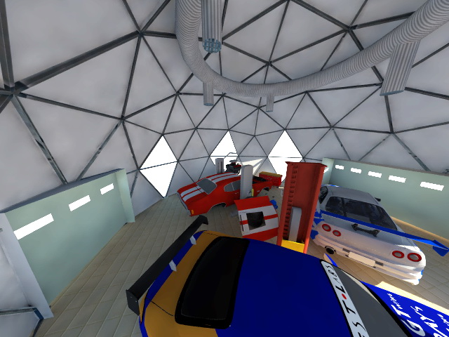 78m2 Automotive Garage Fixing Dome Ø10m | Prefabricated Steel Buildings