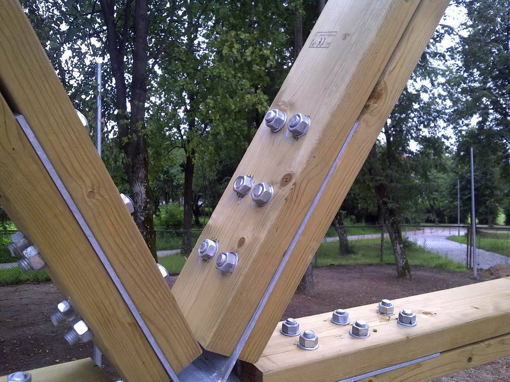 Public Park Stage Dome Ø15m | Estrada Geodesic Dome, Salcininkai, Lithuania
