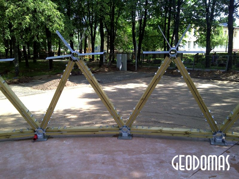 Public Park Stage Dome Ø15m | Estrada Geodesic Dome, Salcininkai, Lithuania