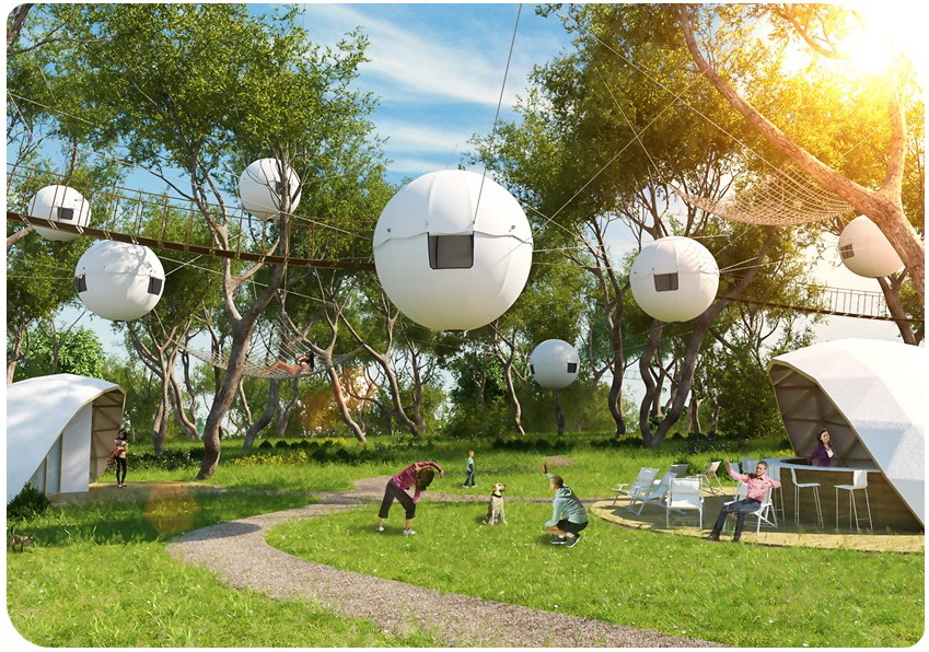 Glamping Namelis Medžiuose | Ekstremalių pojūčių megėjams