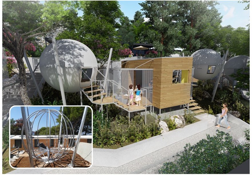 Glamping Namelis Medžiuose | Ekstremalių pojūčių megėjams