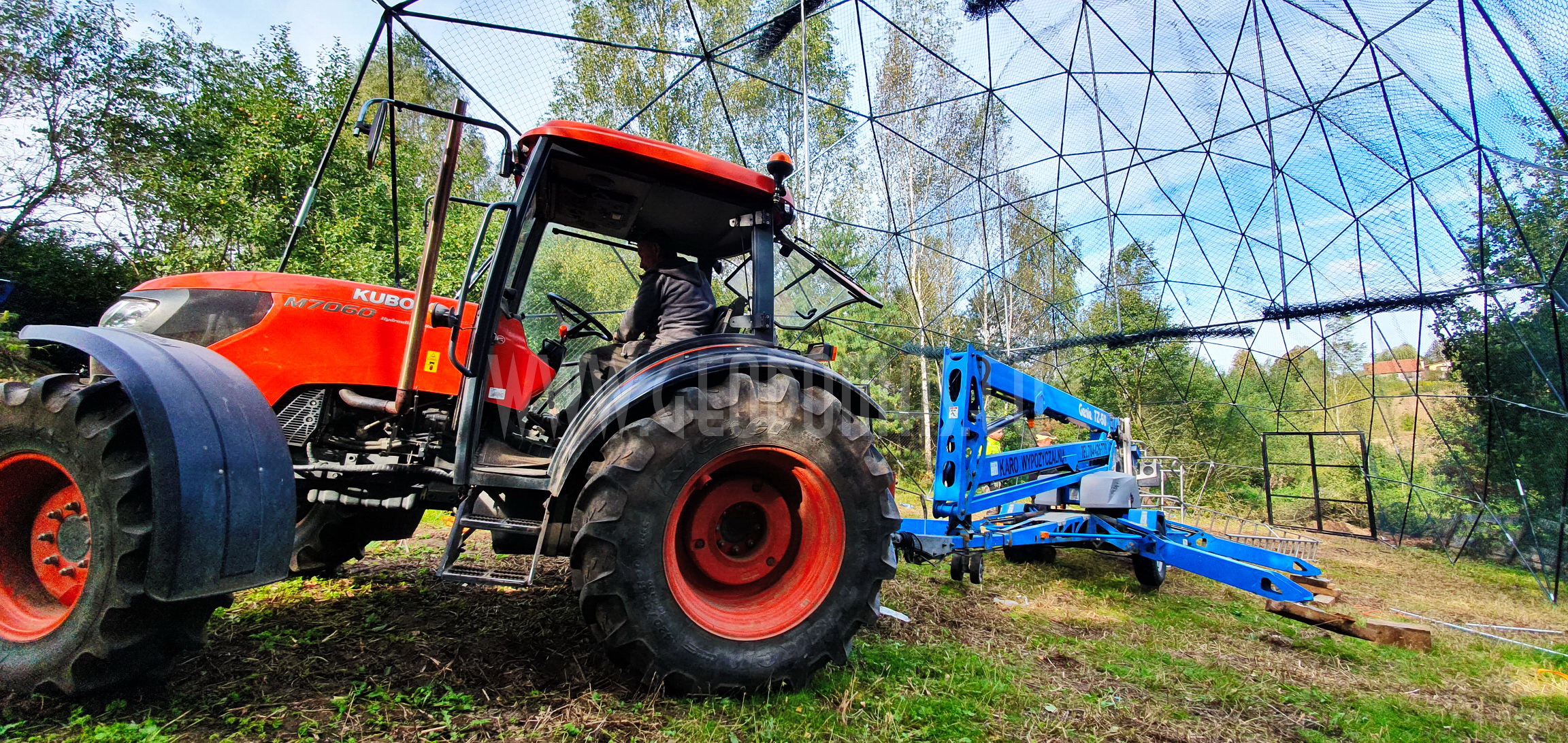 Ø6-Ø7-Ø30m Kupolai Laukinių Paukščių Reabilitacijos Centrui | Bukvald, Lenkija