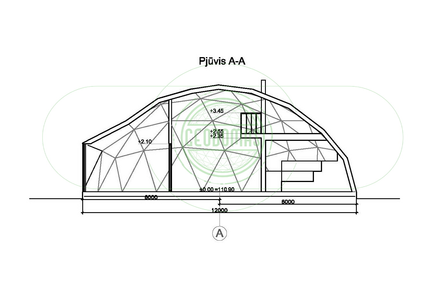 153m2 Svečių Namas Su Pirtimi Kupolas Ø12m | Ūkio sodyba, Širvintų r.