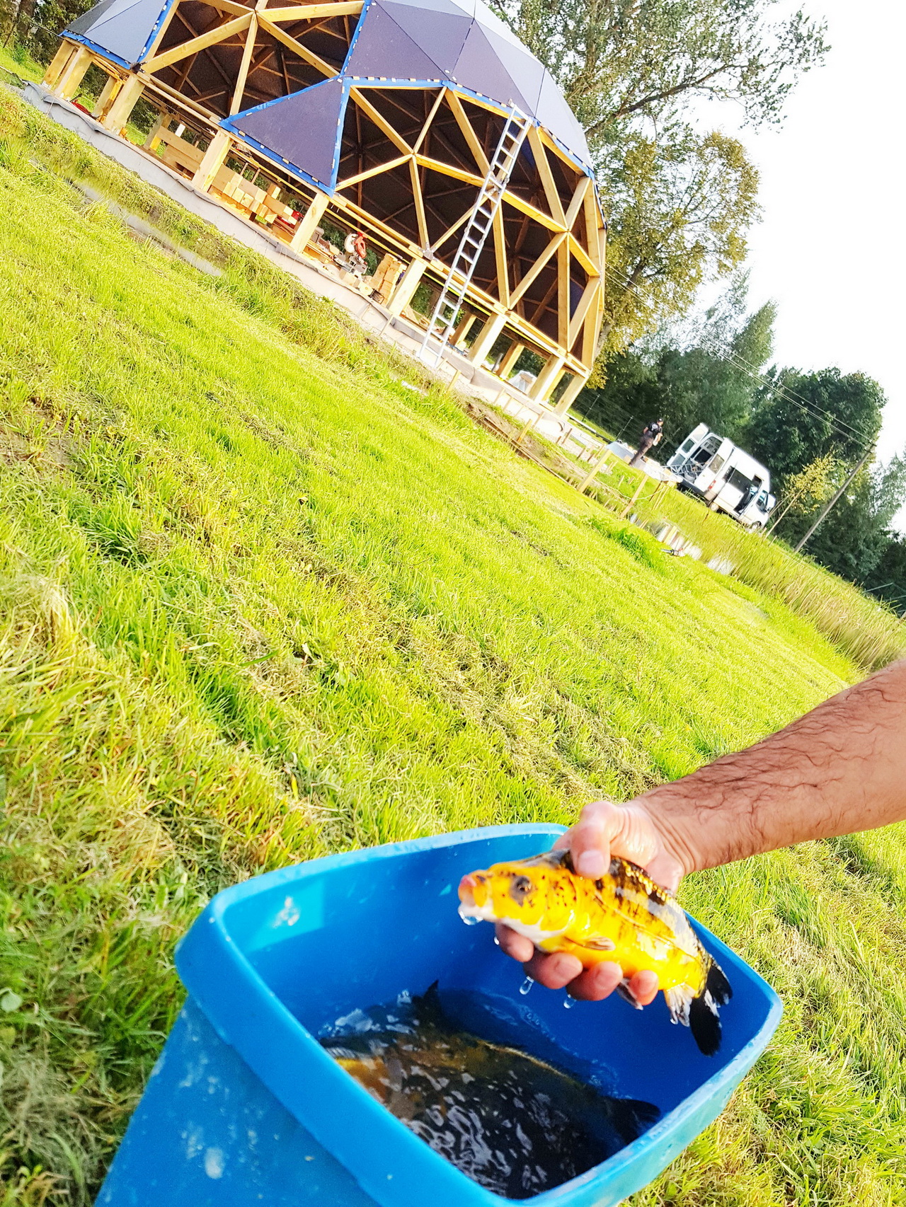 153m2 Svečių Namas Su Pirtimi Kupolas Ø12m | Ūkio sodyba, Širvintų r.