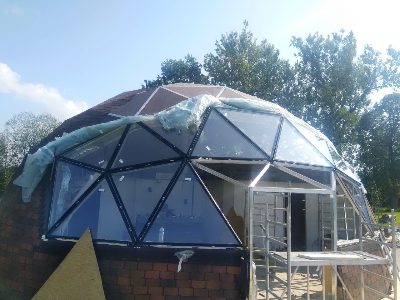 153m2 Svečių Namas Su Pirtimi Kupolas Ø12m | Ūkio sodyba, Širvintų r.