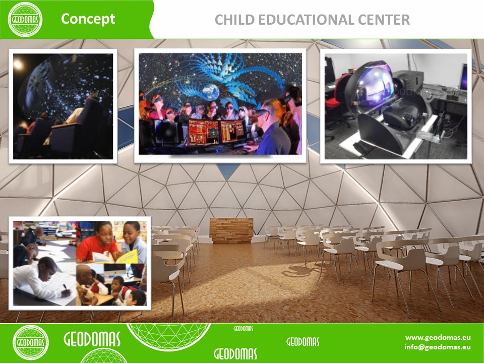 Geodesic Dome for Child Education Center 1200m2