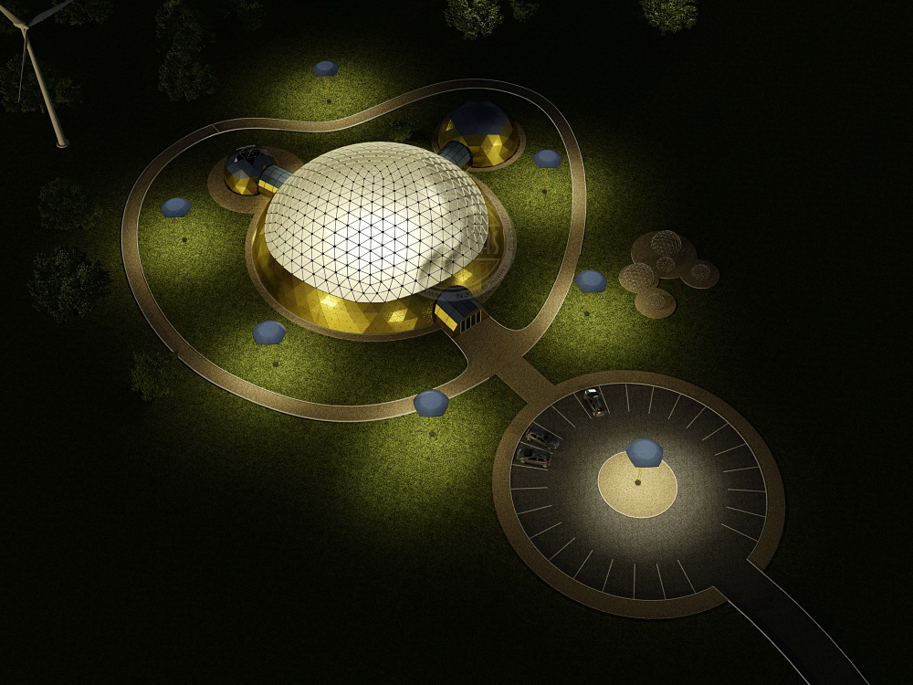 Geodesic Dome for Child Education Center 1200m2