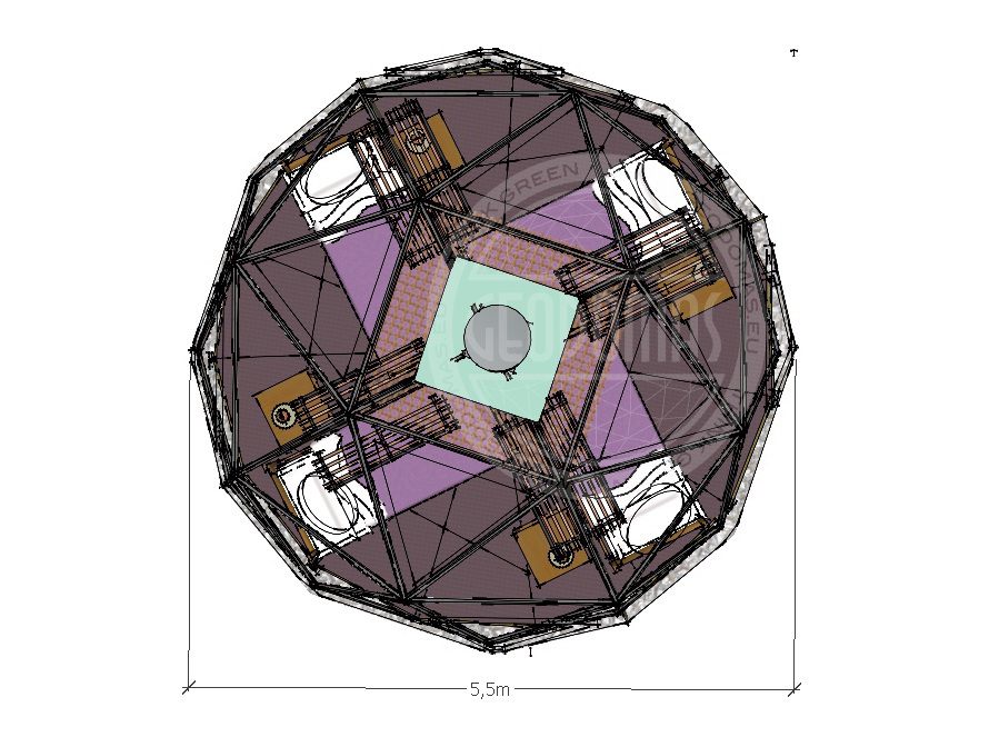 Ø4-Ø8 Glamping Domes for Temporary Camp Facilities
