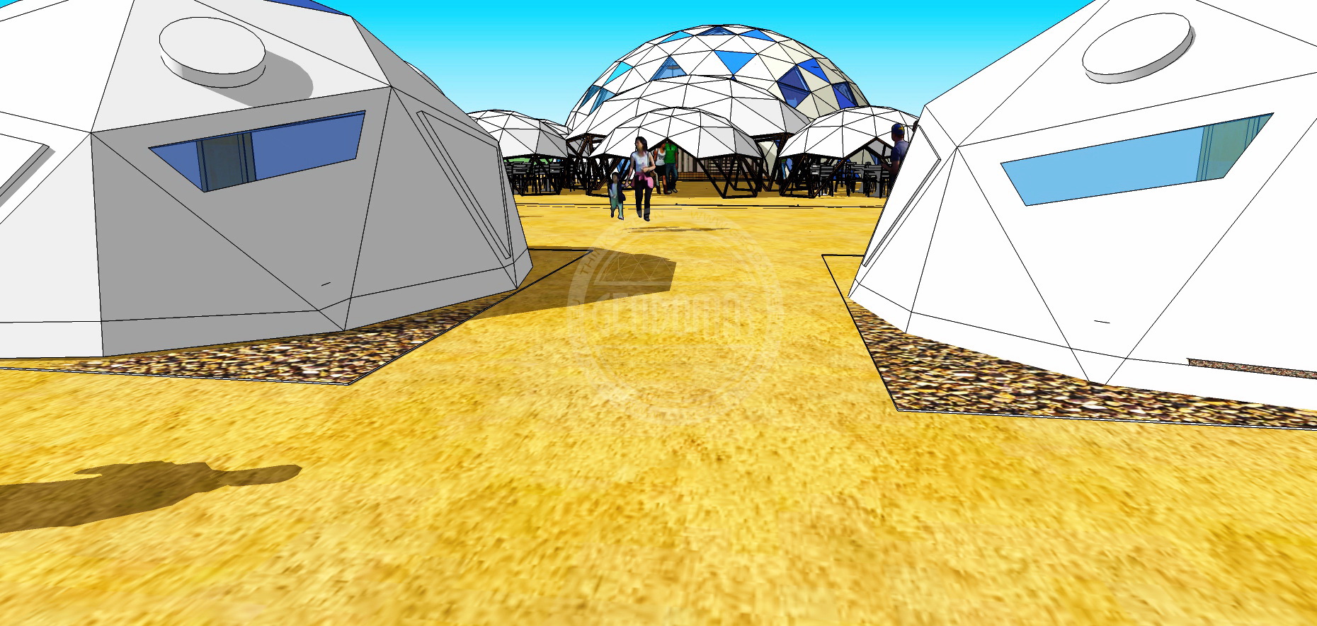 Ø4-Ø8 Glamping Domes for Temporary Camp Facilities