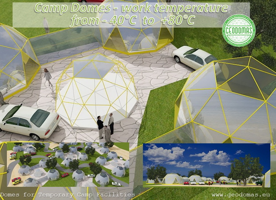 Ø4-Ø8 Glamping Domes for Temporary Camp Facilities