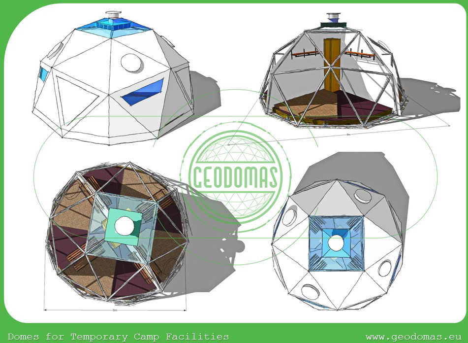 Ø4-Ø8 Glamping Domes for Temporary Camp Facilities
