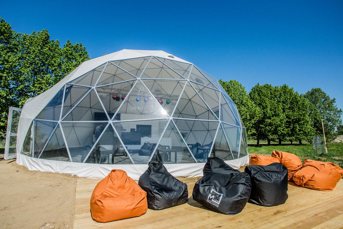 Ø11m F4 Dome 95m2 – Major Challenge Baggy Truck | Kaunas, Lithuania