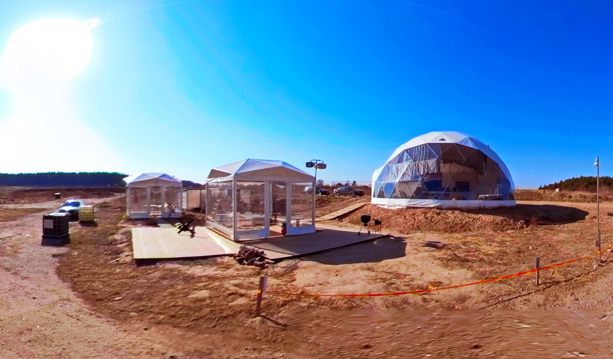 Ø11m F4 Dome 95m2 – Major Challenge Baggy Truck | Kaunas, Lithuania