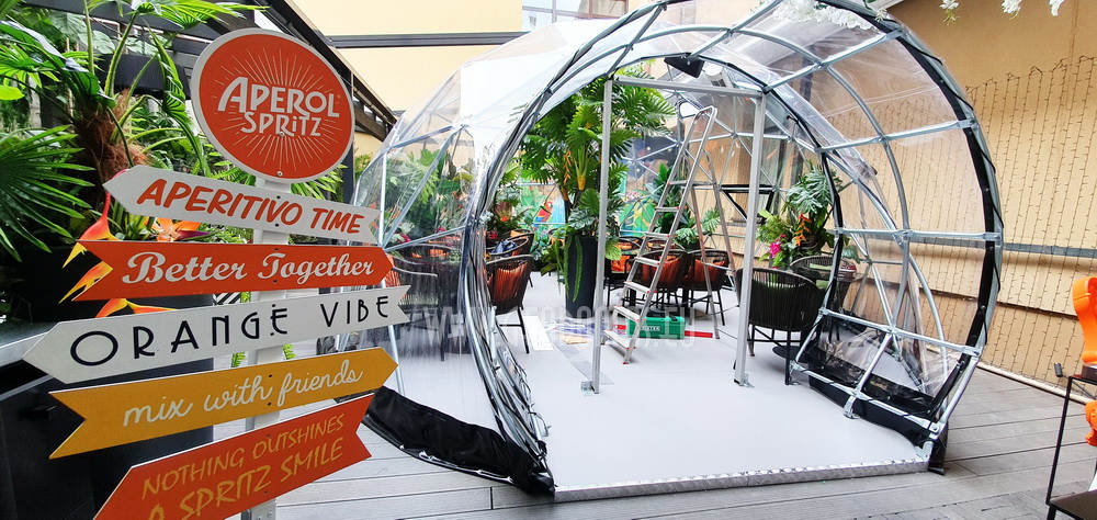 32m2 Lauko Oranžerija Hibridinis Kupolas Ø7m | Spritz Summer Garden, Vilnius