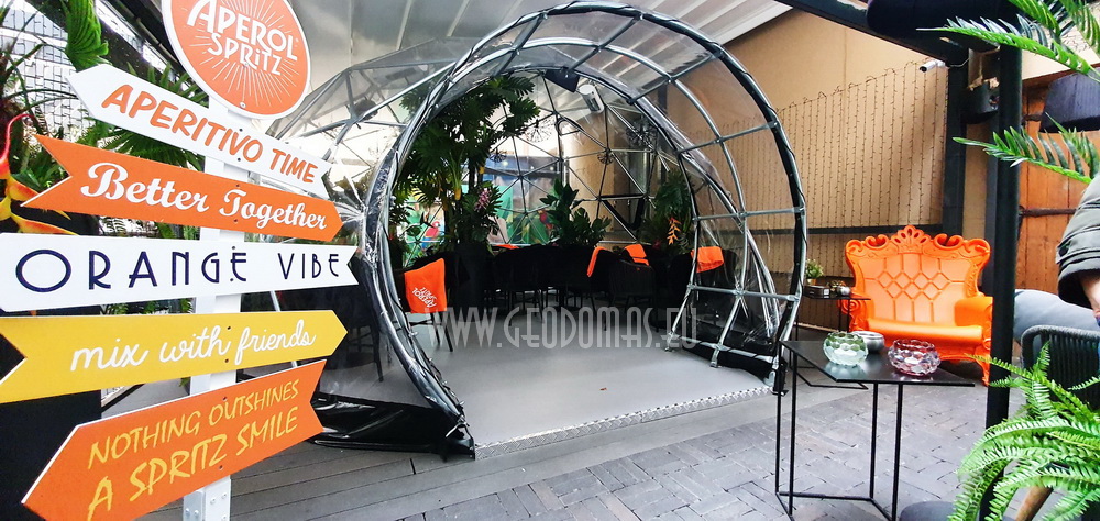32m2 Lauko Oranžerija Hibridinis Kupolas Ø7m | Spritz Summer Garden, Vilnius