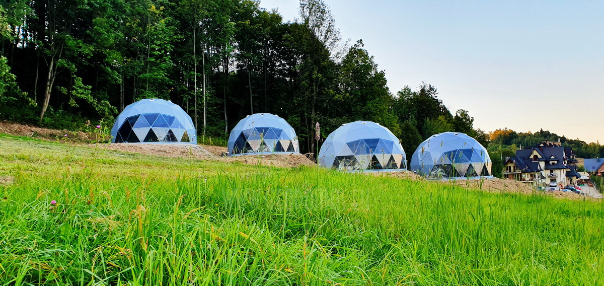 35m² Glamp Royal poilsiavietė Ø6,7m x 4kompl Kupolai | Zakopanė, Lenkija