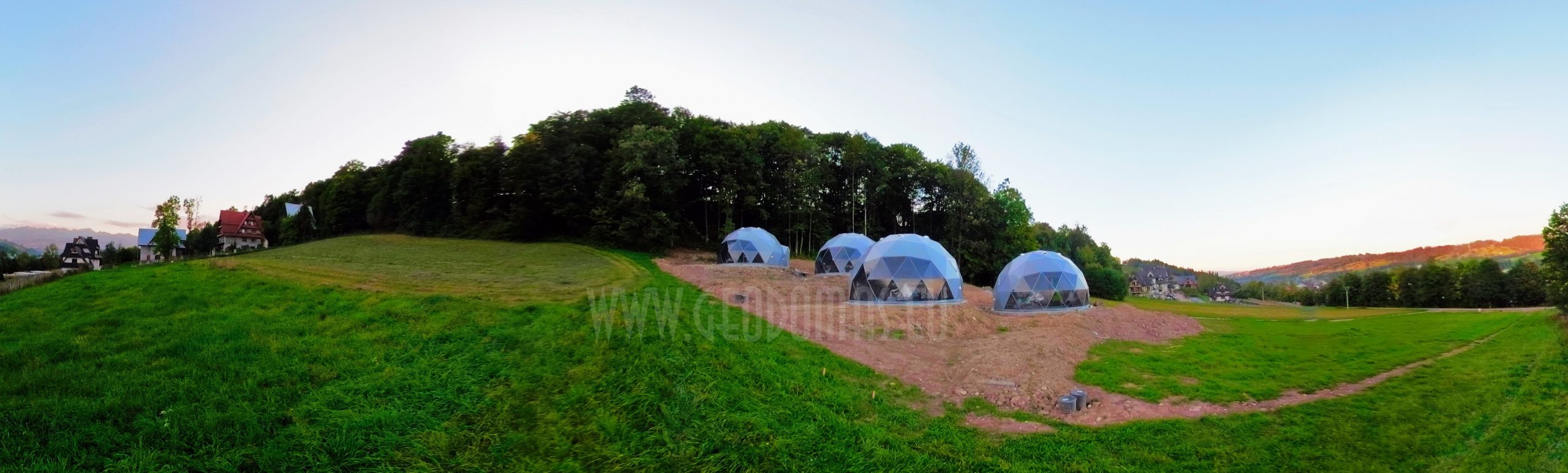 35m² x4set Glamp Royal Resort – Ø6,7m Domes | Zakopane, Poland
