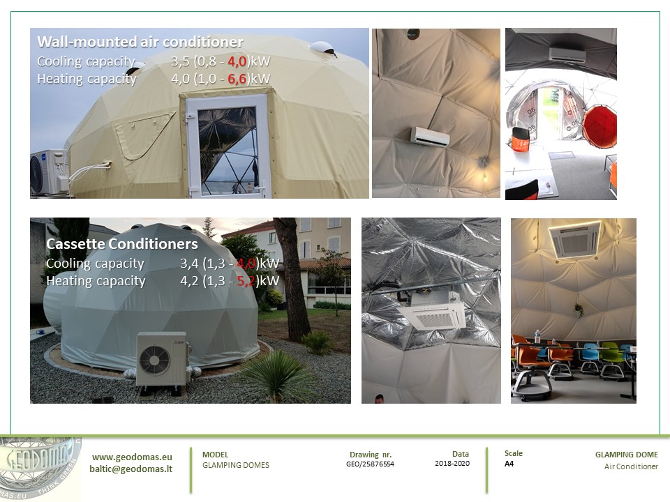 35m² x4set Glamp Royal Resort – Ø6,7m Domes | Zakopane, Poland