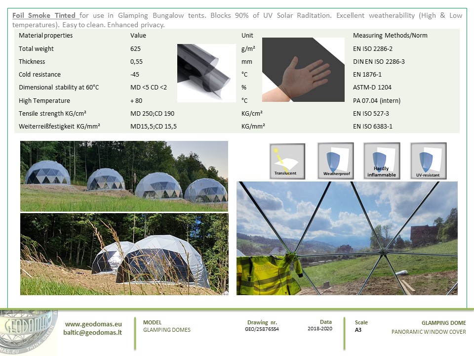 35m² x4set Glamp Royal Resort – Ø6,7m Domes | Zakopane, Poland