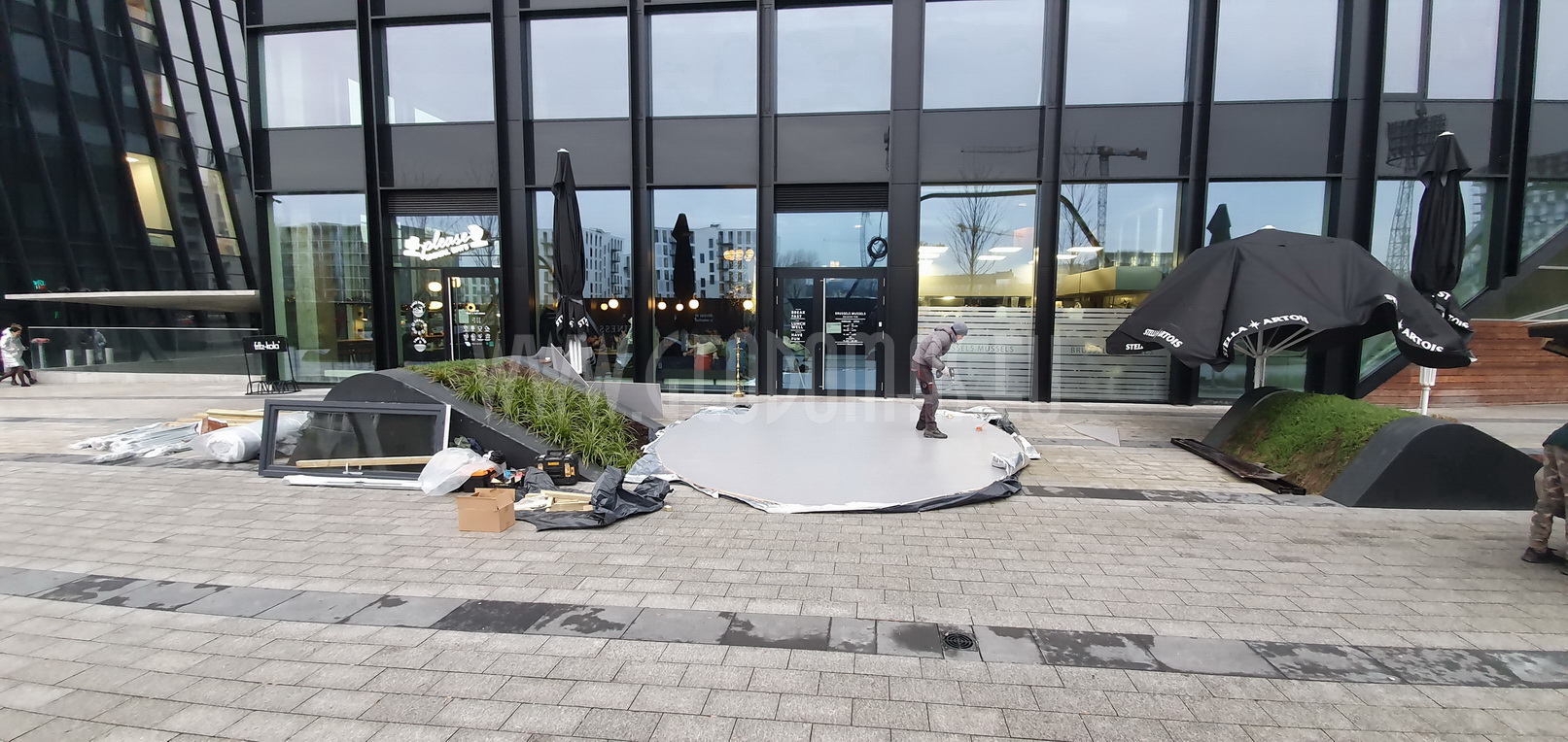 Hybrid Ø7x5m Stella Artois BLACK DOME | Brussels Mussels, Vilnius