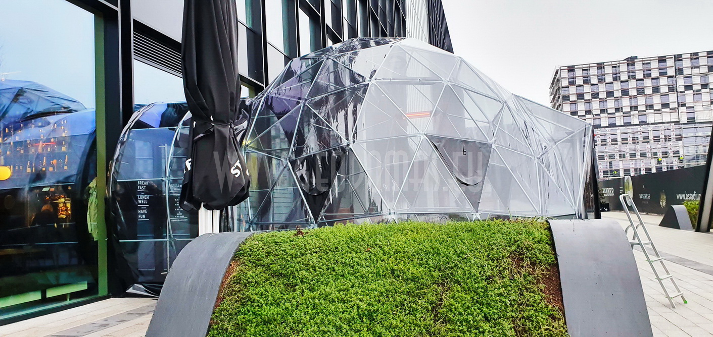 Hybrid Ø7x5m Stella Artois BLACK DOME | Brussels Mussels, Vilnius