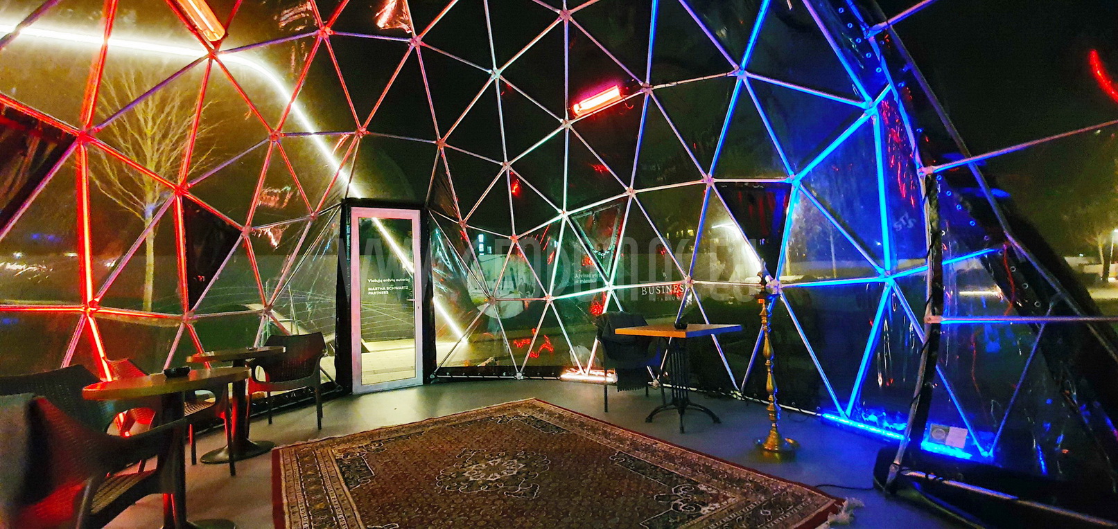 Hybrid Ø7x5m Stella Artois BLACK DOME | Brussels Mussels, Vilnius