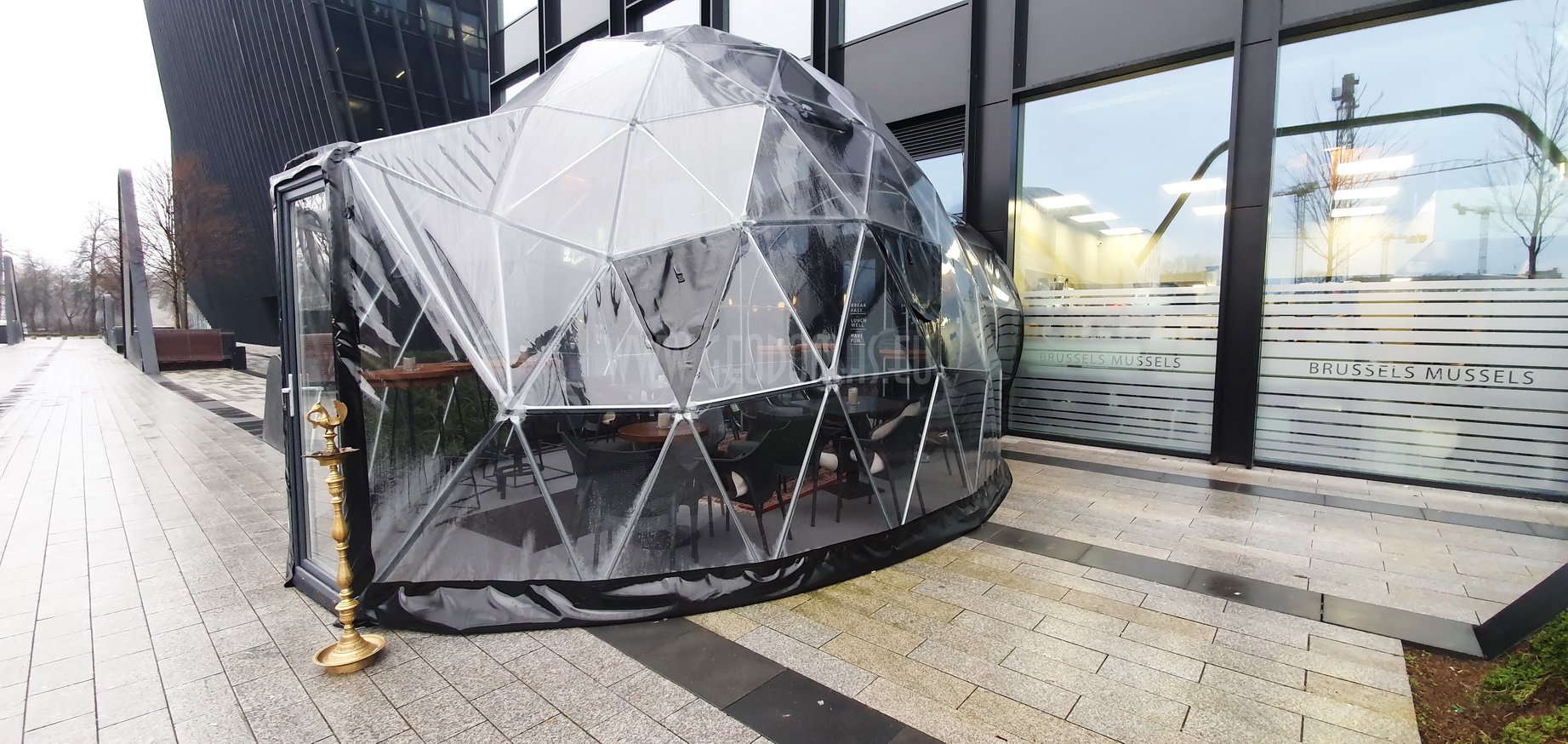 Hybrid Ø7x5m Stella Artois BLACK DOME | Brussels Mussels, Vilnius