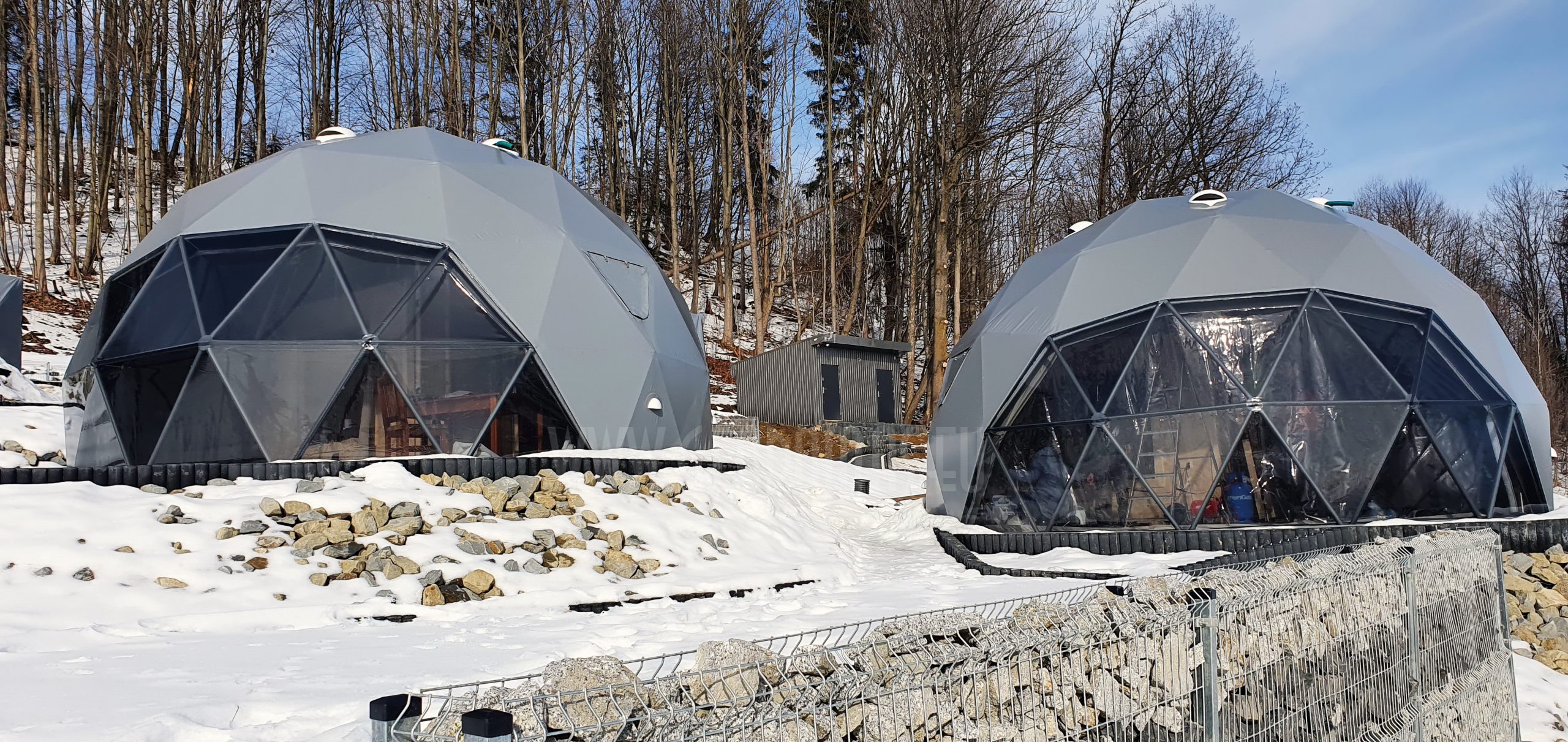 35m² x4set Glamp Royal Resort – Ø6,7m Domes | Zakopane, Poland
