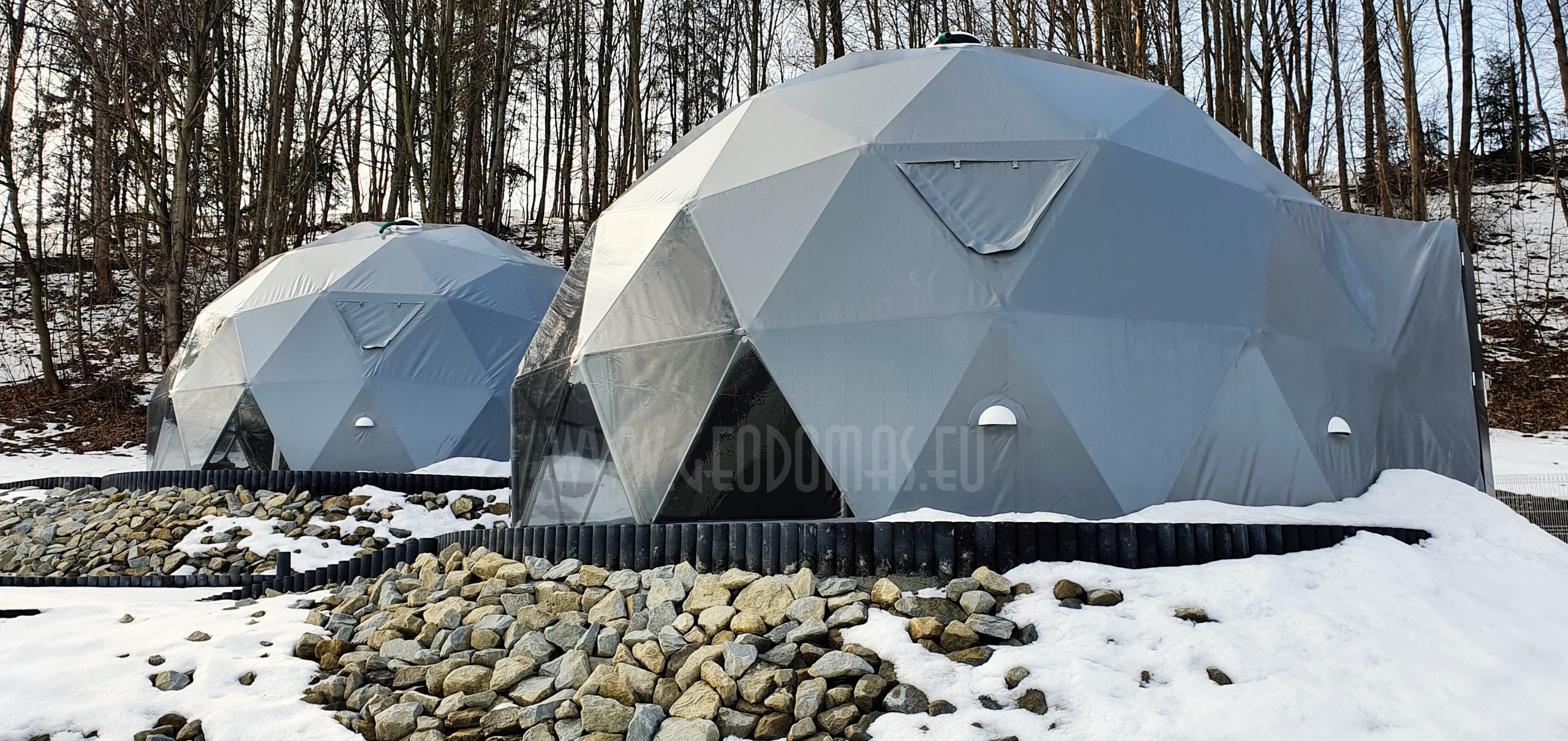 35m² x4set Glamp Royal Resort – Ø6,7m Domes | Zakopane, Poland