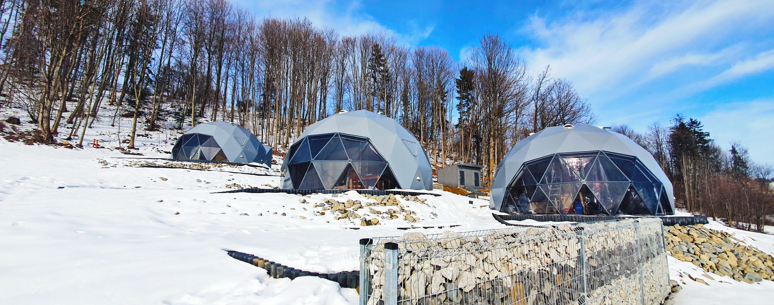 35m² x4set Glamp Royal Resort – Ø6,7m Domes | Zakopane, Poland