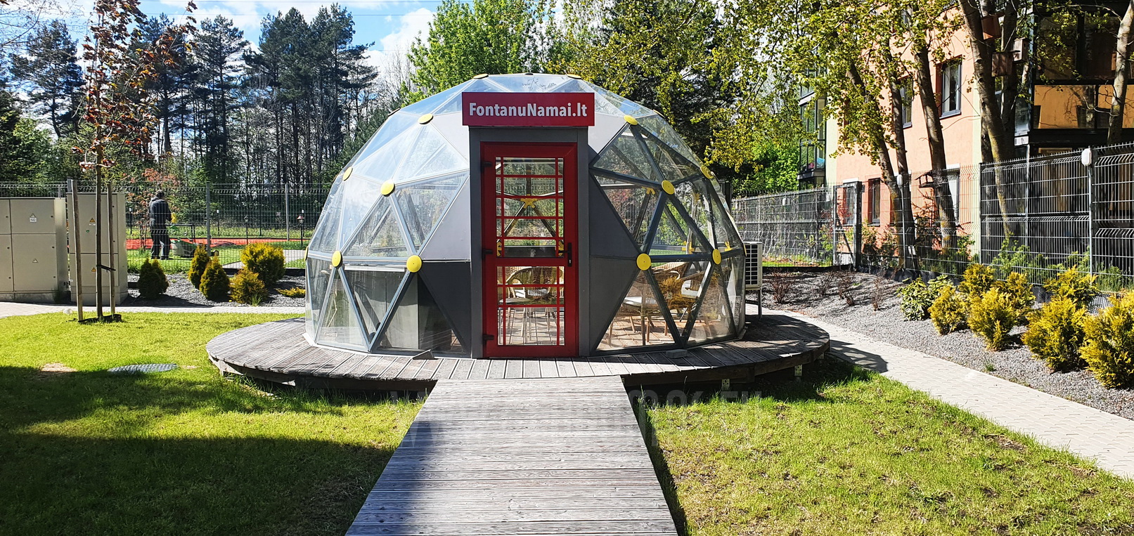 20m2 Lauko Pavesinė Ø5m Kupolas | Fontanų Namai, Vilnius
