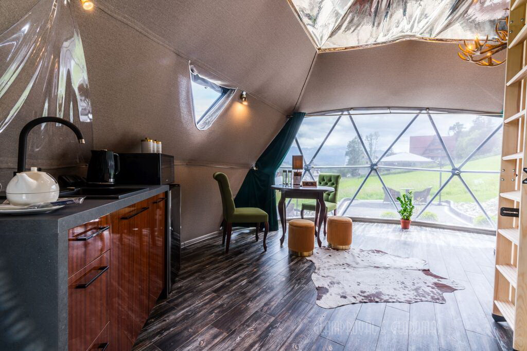 35m² x4set Glamp Royal Resort – Ø6,7m Domes | Zakopane, Poland