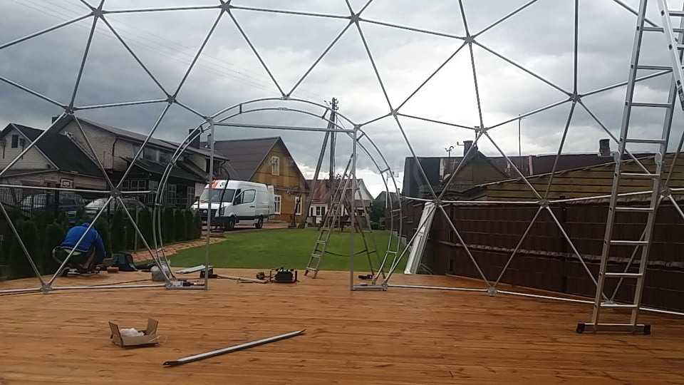 63m2 Kupolinė picerija Ø9m | Picų lobynas, Rūdiškės