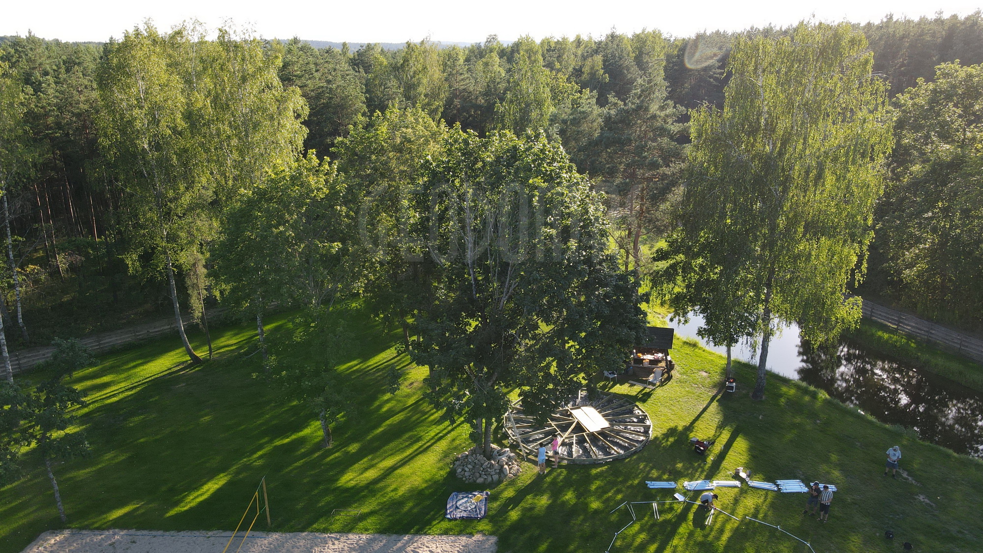 50m² Glamping Kupolas Ø8m | Rekreacinė zona