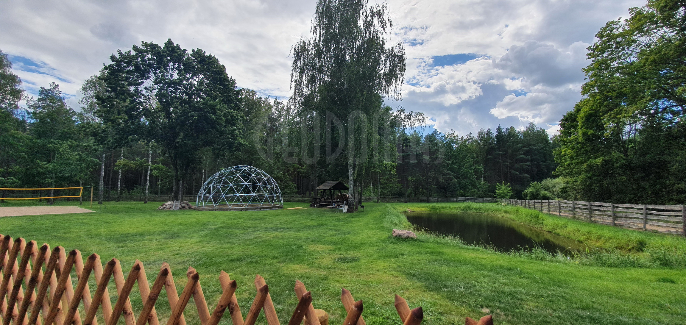 50m² Glamping Kupolas Ø8m | Rekreacinė zona