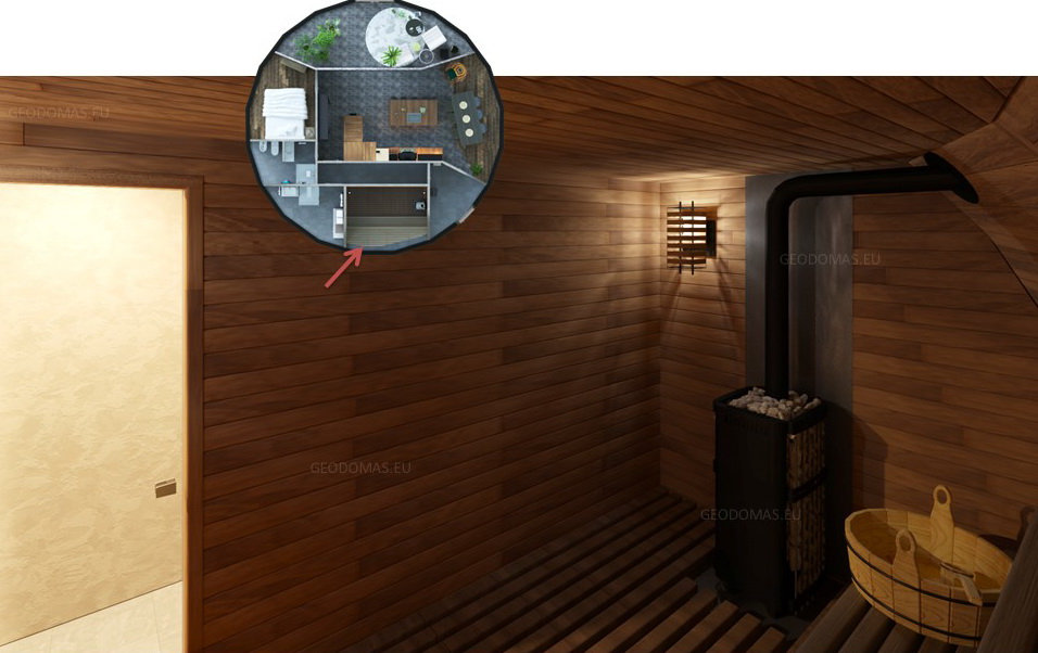 138m2 Family Geodesic House Ø12m