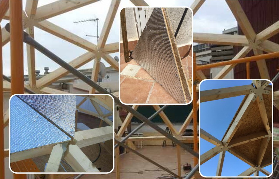 20m2 Small Home | Wooden Dome Ø5m | Dome building Kit’s