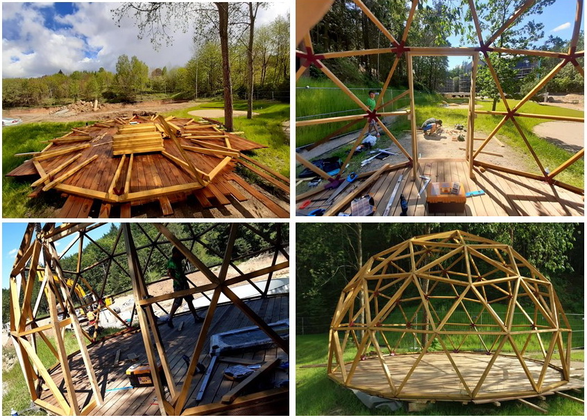 20m2 Small Home | Wooden Dome Ø5m | Dome building Kit’s