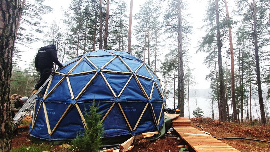 20m2 Small Home | Wooden Dome Ø5m | Dome building Kit’s