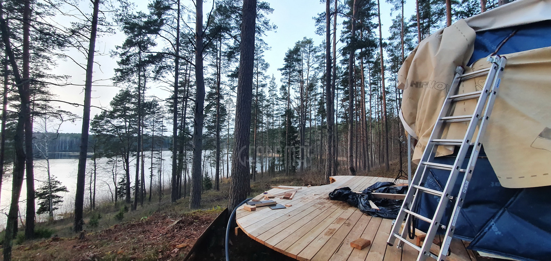 20m2 Glamping Kupolas Ø5m | Ekologinė bendruomenė, GLAMPINGLITHUANIA