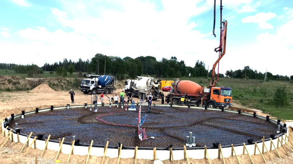 183m² Namo Stiklinis Ø11m Apsauginis Kupolas 6m Aukščio