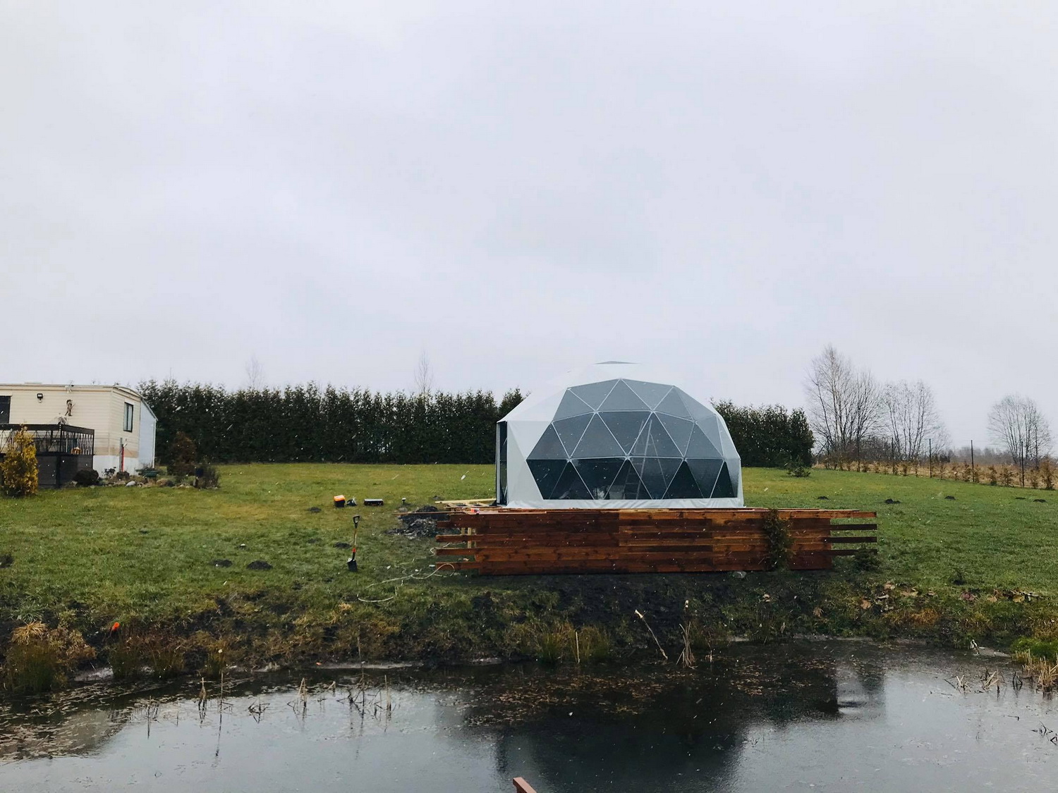 28m² Glamping Kupolas Ø6m | Viešbutis Asimarė
