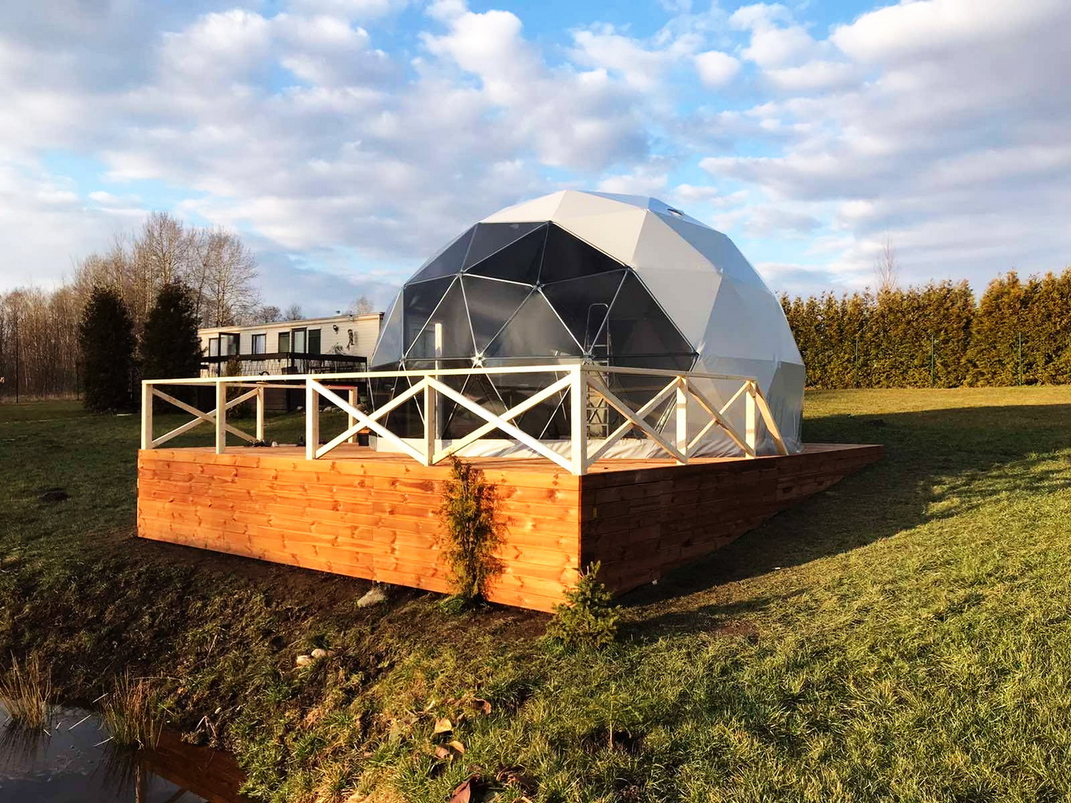 28m² Glamping Kupolas Ø6m | Viešbutis Asimarė