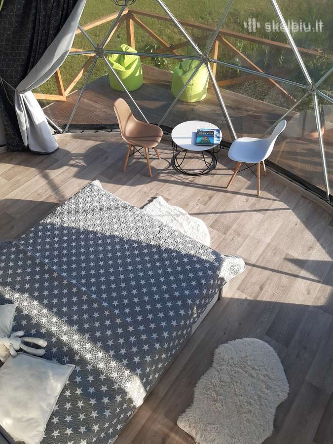 28m² Glamping Kupolas Ø6m | Viešbutis Asimarė