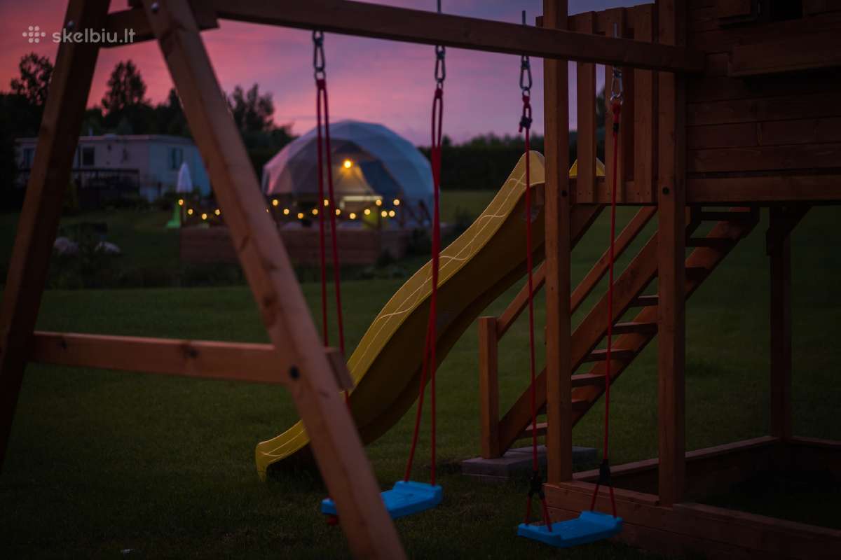 28m² Glamping Kupolas Ø6m | Viešbutis Asimarė