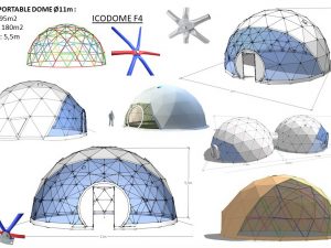 95m2 PORTABLE Ø11m ICO F4 H5,5m