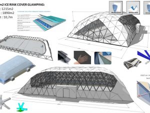 1215m2 ICE RINK | SPORT 45x27x10,7m
